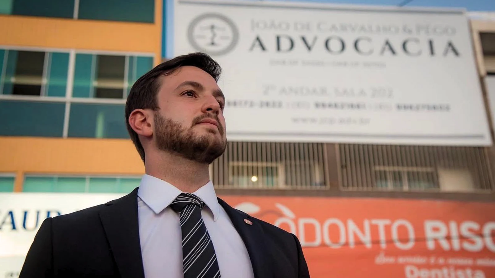 Fachada do escritório João de Carvalho & Pêgo Advocacia